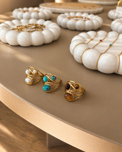 Junkie Ring - Braun Gold