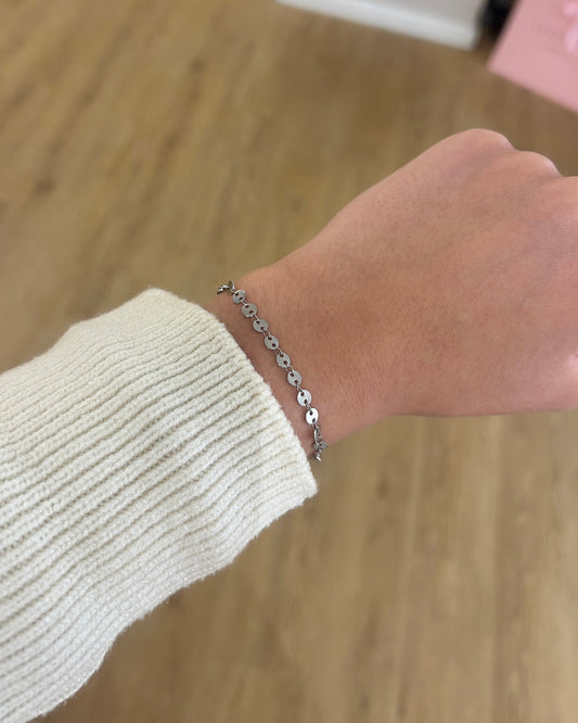Armband Plättchen Silber