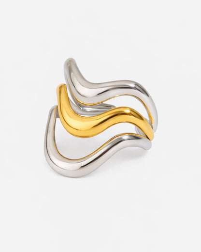 Bicolor Ring Wellen