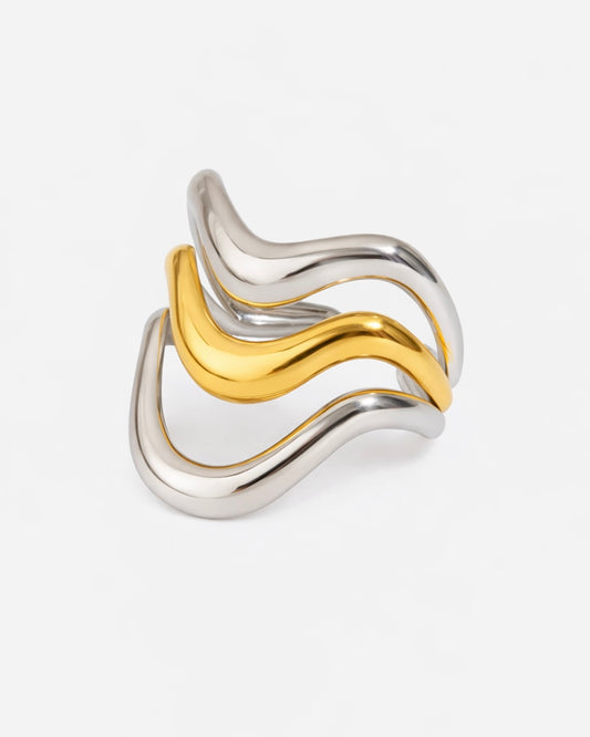Bicolor Ring Wellen