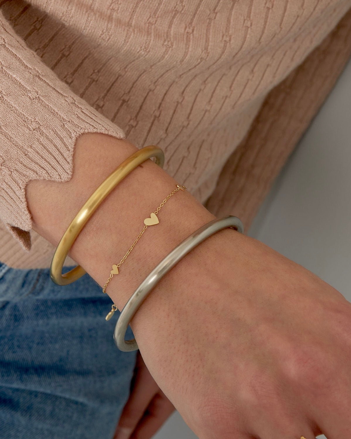 Herzchen Armband - Gold