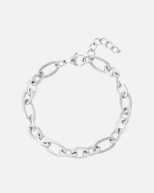 Armband mit verschiedenen Gliedern - Silber