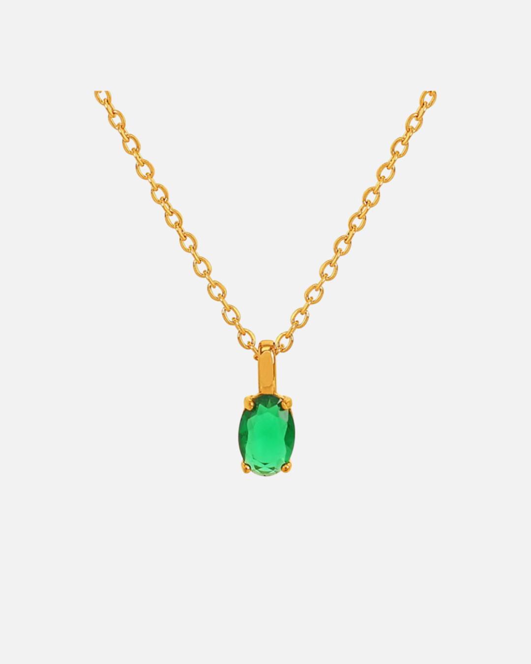 Sofina Kette mit elegantem grün Stein