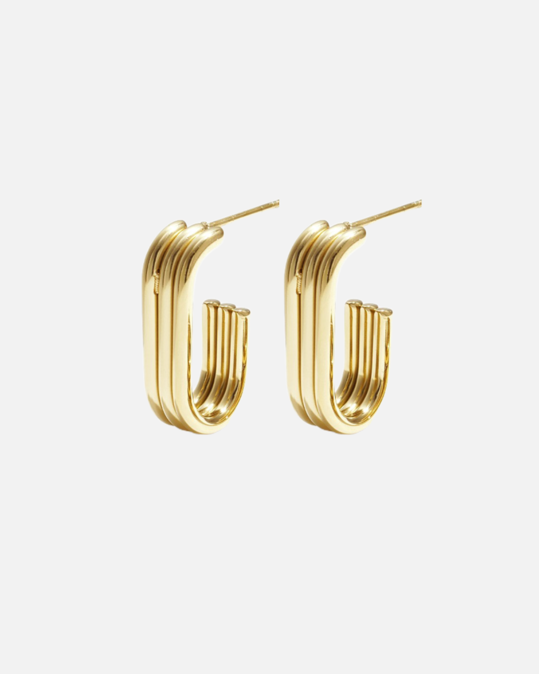 Clean Ohrringe Basic in Gold