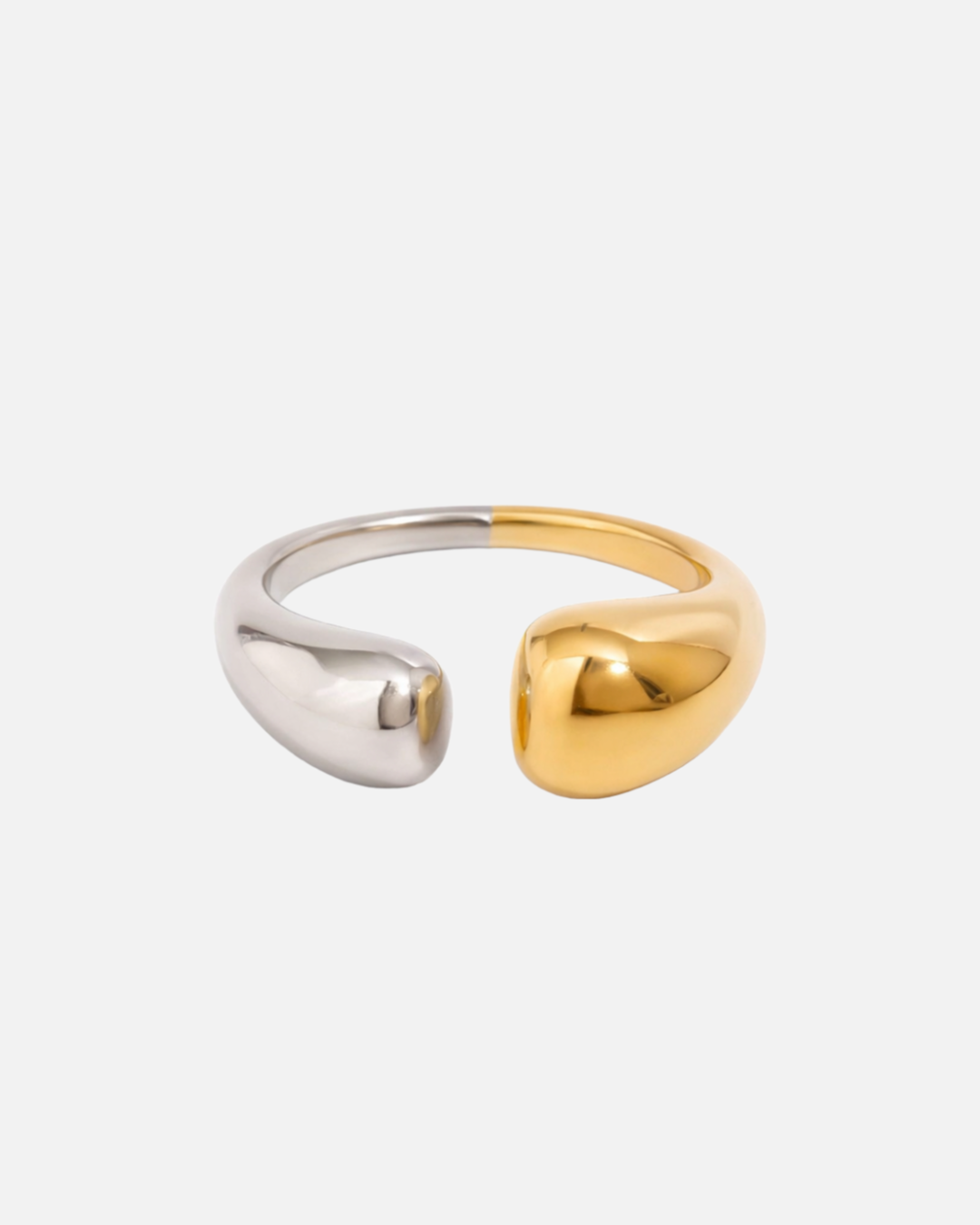 Bicolor Ring Basic schlicht