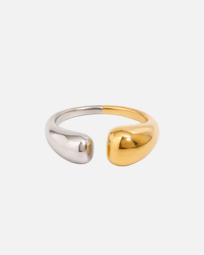 Bicolor Ring Basic schlicht