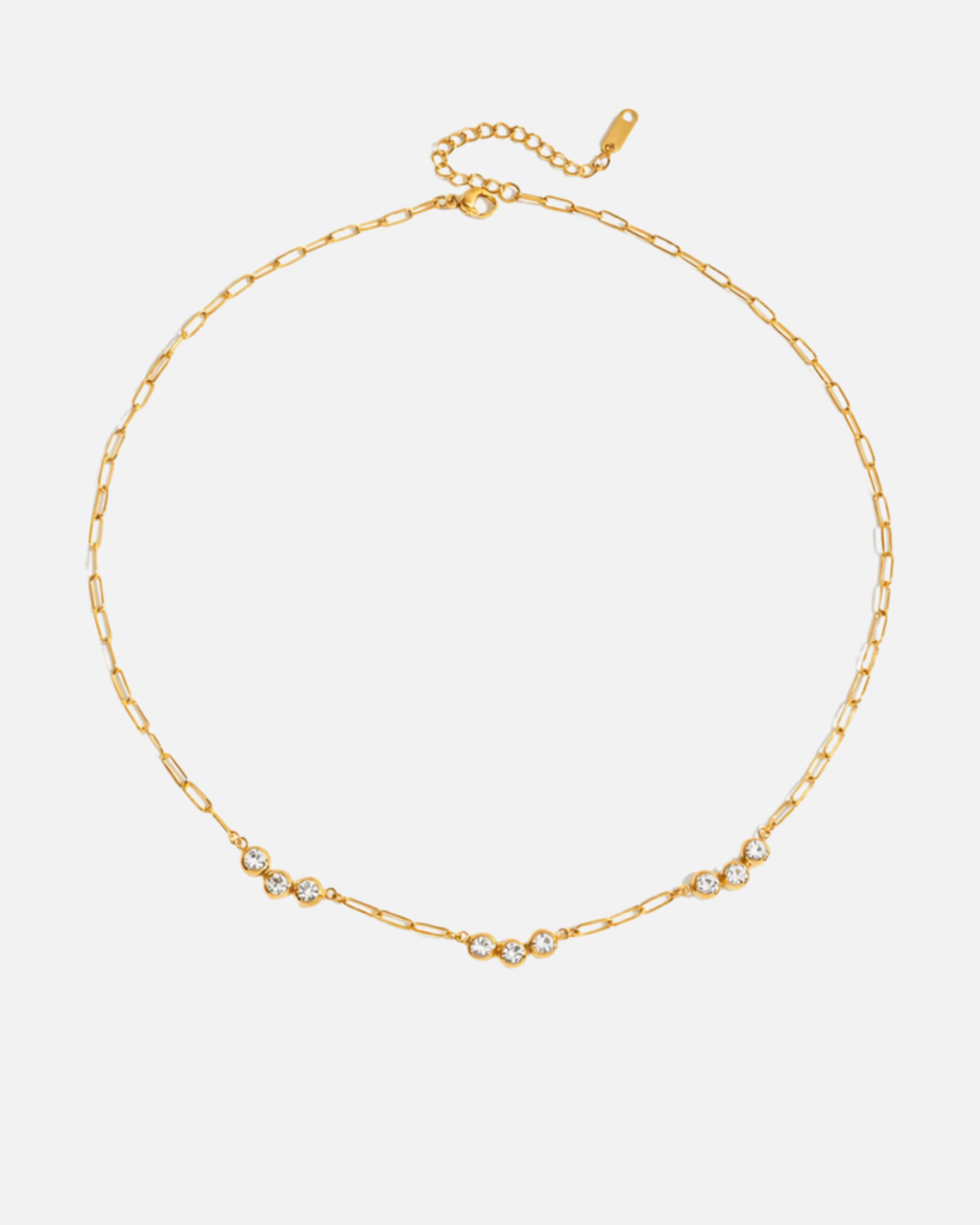 Eleganz Kette mit kleinen Steinen