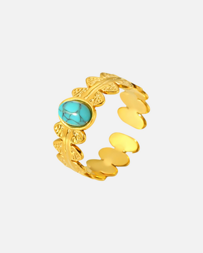 Blauer Stein Ring