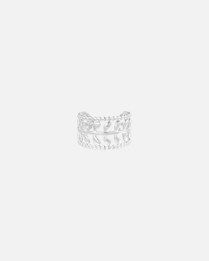 Blätter Ring Silber