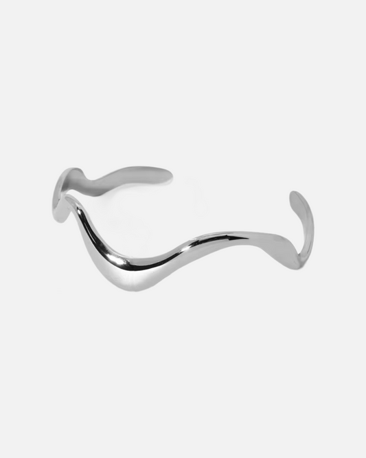 Wellen Armreif - Silber