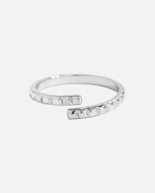 Struktur Ring Silber
