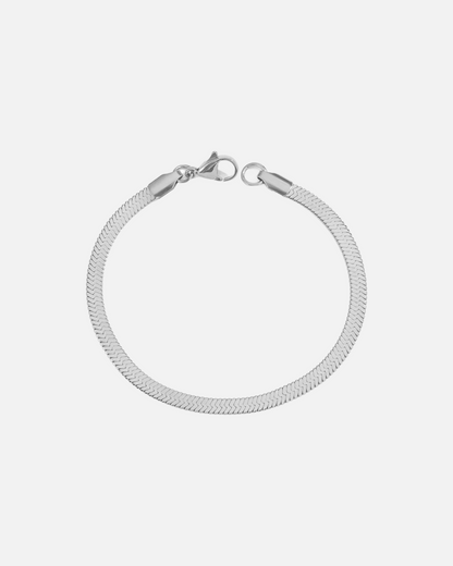 Basic Armband, Silber