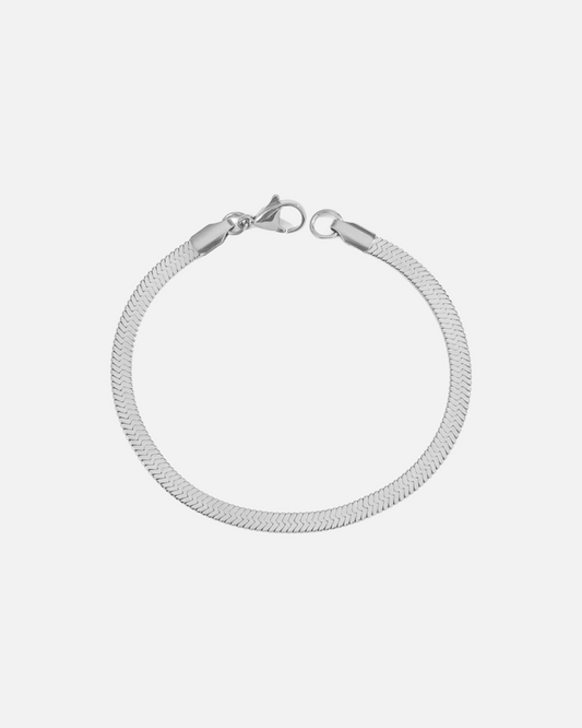 Basic Armband, Silber