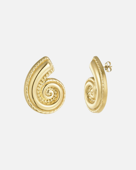 Muschel Ohrringe - Gold