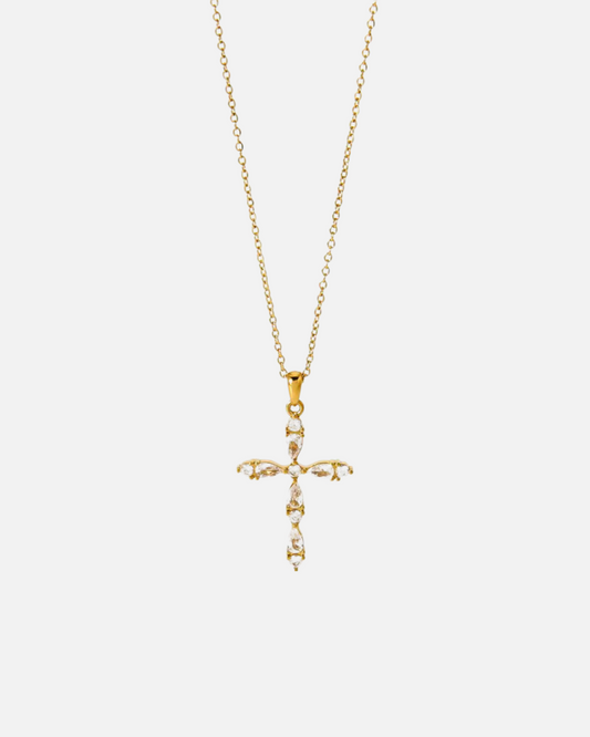 Kreuz Kette Gold